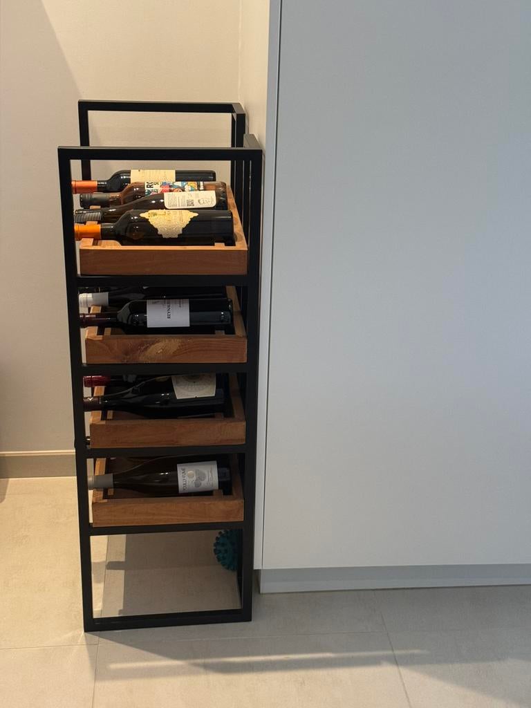 Wijnrek, Ophalen, Zo goed als nieuw, Hout