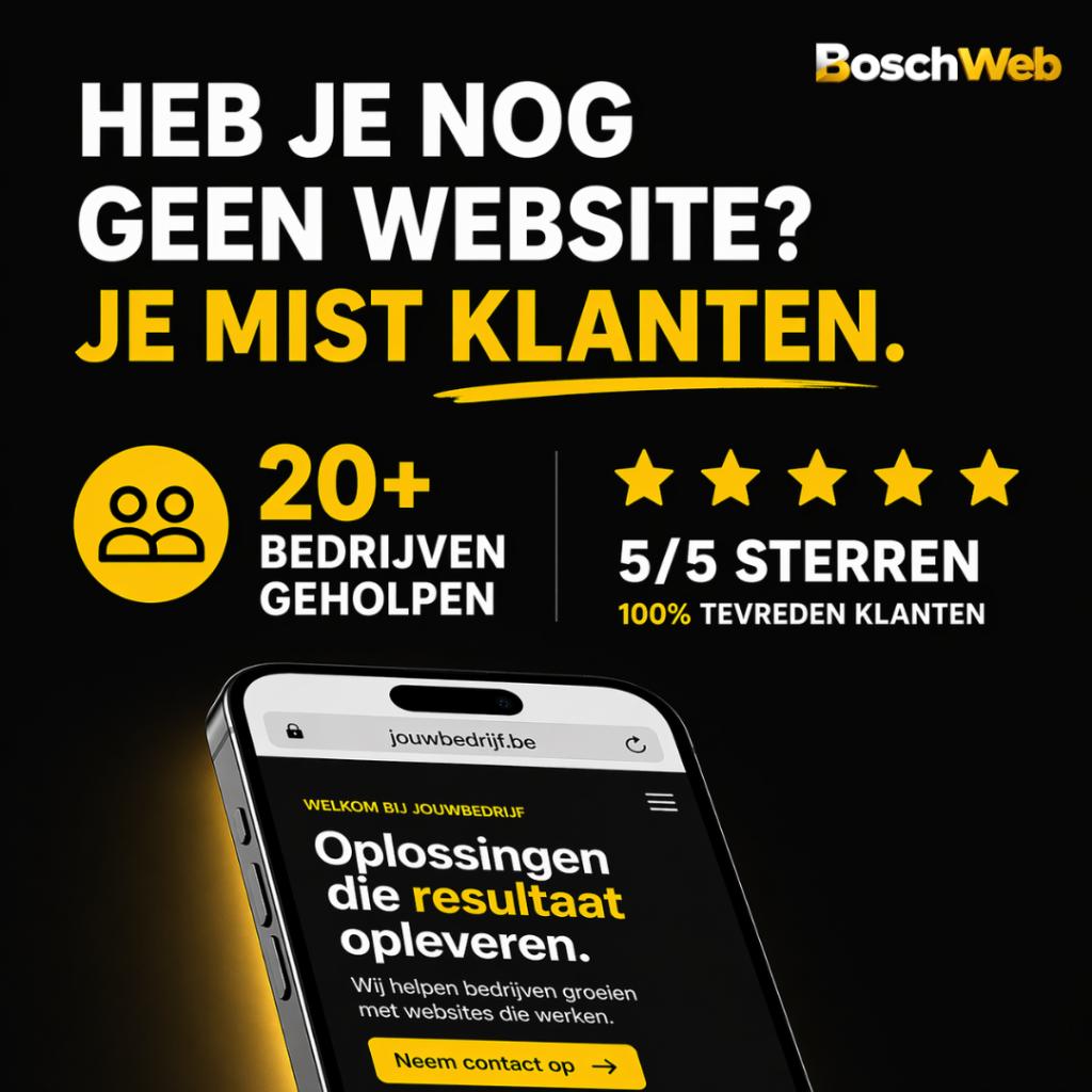 20+ bedrijven geholpen met hun website in 2026, Website Bouw