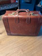 Lederen 'ministertas' voor documenten met cijferslot, Enlèvement ou Envoi, Moins de 35 cm, Brun, Utilisé