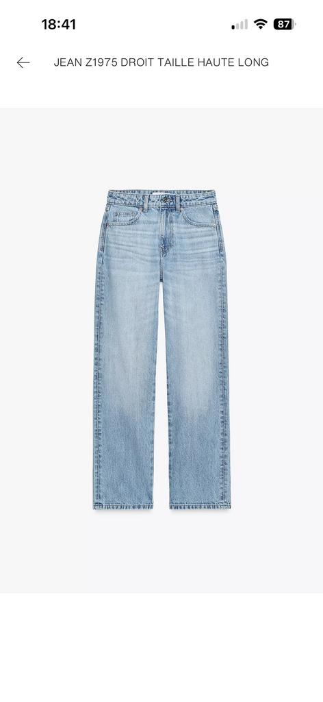 Jeans Zara Z.03 taille haute, Vêtements | Femmes, Enlèvement ou Envoi, Neuf, Bleu, W27 (confection 34) ou plus petit