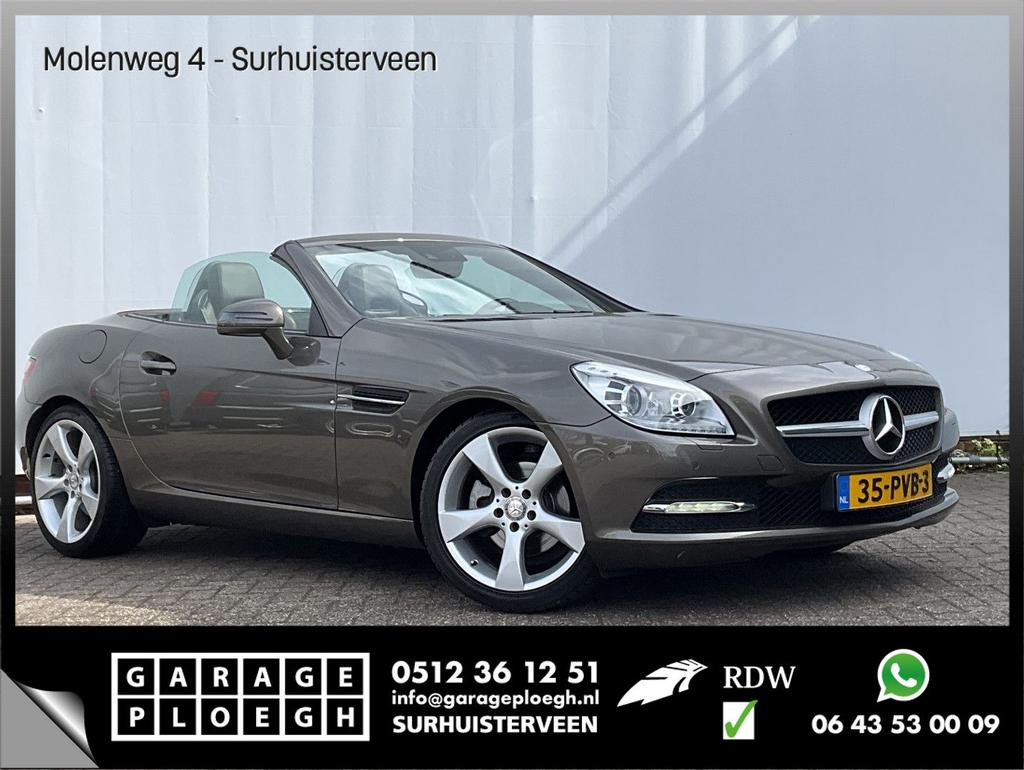 Mercedes-Benz SLK 200 Aut7 Leer Pano Airscarf Xenon Orig.NL+, Automaat, Cabriolet, SLK, Parkeersensor