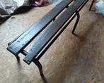 banc bois + pieds e métal. Peint, Enlèvement, Utilisé, Bois