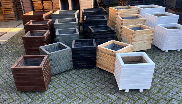 Des jardinières carrées! pots de fleurs carrés en bois, Jardin & Terrasse, Bacs à fleurs & Jardinières, Neuf, Bois, Balcon, Jardin