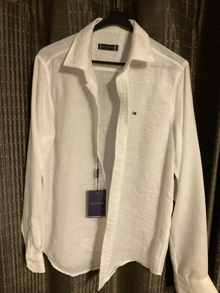 Nieuw wit linnen hemd Tommy large, Kleding | Heren, Overhemden, Ophalen, Nieuw, Wit, Tommy hilfiger