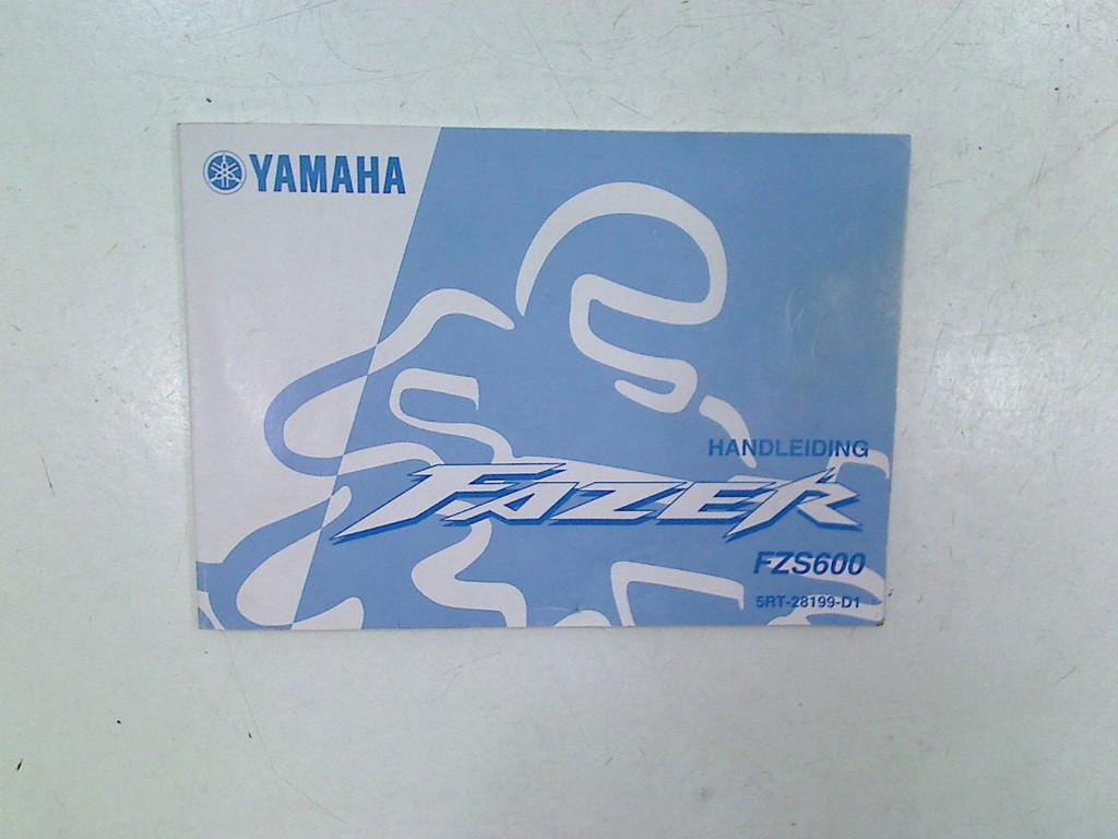 MANUEL UTILISATEUR NOTICE FZS 600 Fazer 2002-2003 (FZS600), Dhr. S. di Majo, Utilisé, Info@cama-motorparts.nl, P.J. Troelstraweg 8 8
3144 CX  MAASSLUIS, NL