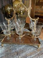 Granse likeurset met kristal glazen, Antiek en Kunst, Ophalen of Verzenden