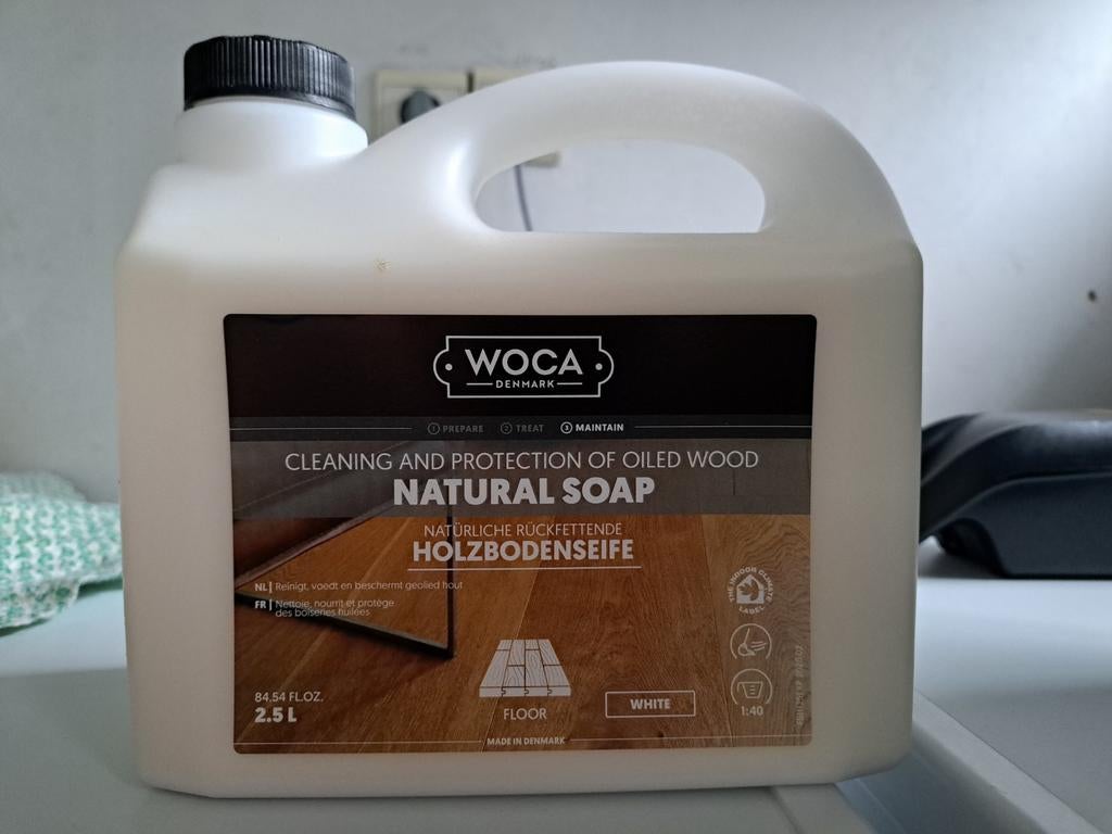 Natural soap white, witte parketzeep, Ophalen of Verzenden, Schoonmaakmiddel