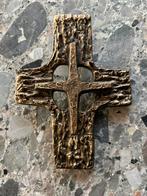 Brutalist modern bronzen kruis, Verzamelen, Ophalen of Verzenden, Zo goed als nieuw