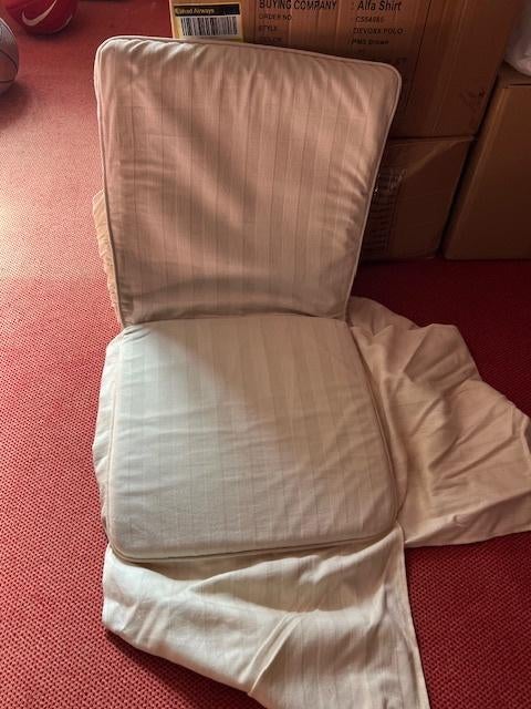 4 stoelhoezen, Huis en Inrichting, Stoelen, Ophalen, Gebruikt, Stof, Vier