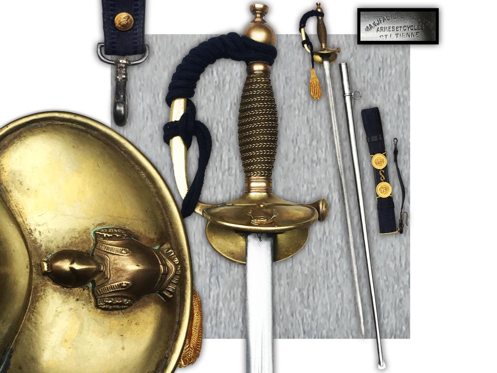 🚨Rare Épée de l'école polytechnique Saint Etienne XIX, Collections, Enlèvement ou Envoi, Armée de terre, Épée ou sabre