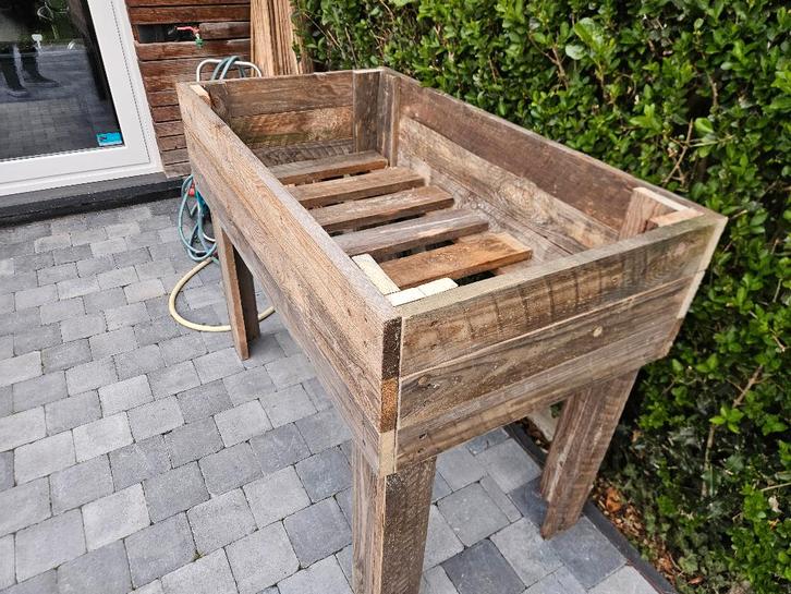 Bac patager en hauteur, Jardin & Terrasse, Bacs à fleurs & Jardinières, Comme neuf, Bois, Jardin, 60 cm ou plus, 100 cm ou plus