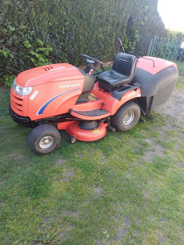 Simplicity zitmaaier, Jardin & Terrasse, Tondeuses autoportées, Bac de ramassage, Enlèvement