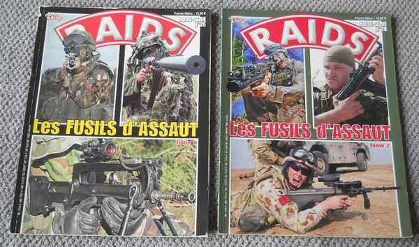 Lot de 6 magazines sur les fusils d'assaut - RAIDS ASSAUT, Livres, Guerre & Militaire, Enlèvement, Utilisé
