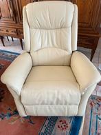 Relaxzetel elektrisch, Huis en Inrichting, Ophalen, Zo goed als nieuw, Leer, 100 tot 125 cm