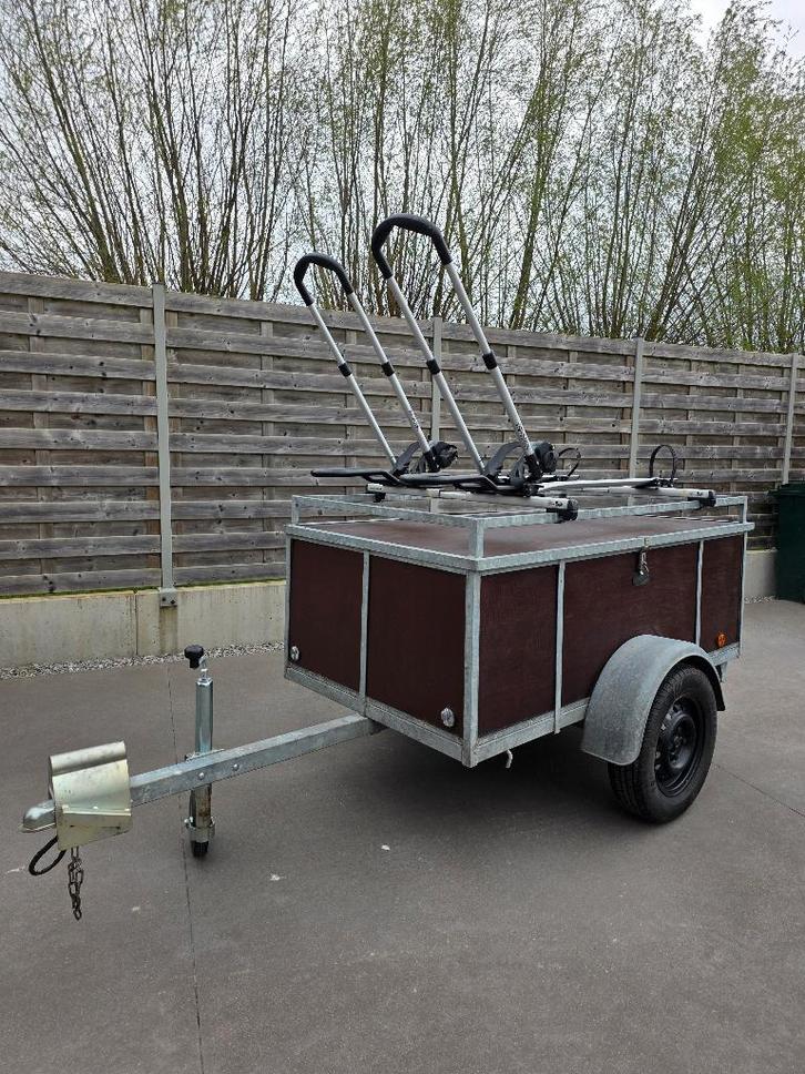 Bagagewagen met 2 fietsendragers, Auto diversen, Aanhangers en Bagagewagens, Zo goed als nieuw, Ophalen