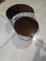 Salontafel, grootste tafel is 76cm diameter en  kl 58 cm,, Huis en Inrichting, Ophalen