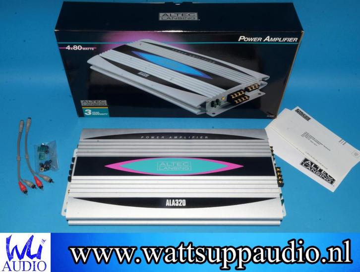 Amplificateur 4 canaux ALTEC LANSING ALA320, Autos : Divers, Haut-parleurs voiture, Neuf, Enlèvement ou Envoi