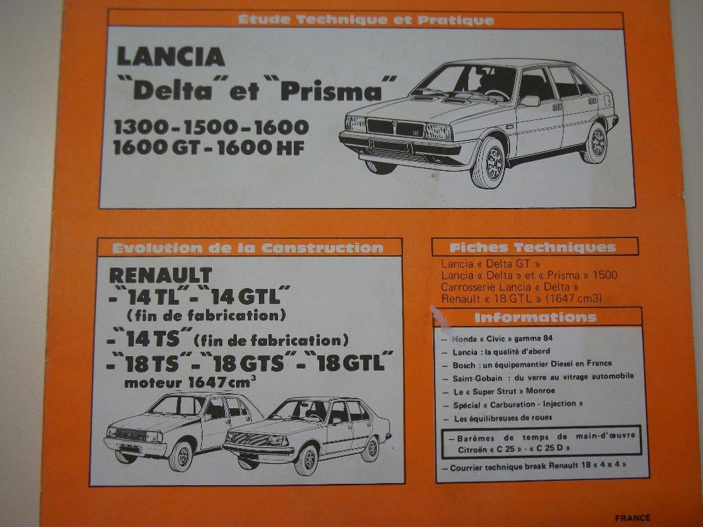 revue technique lancia delta de 1979-1983, Enlèvement ou Envoi