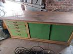 Ancien établi en bois avec tiroirs et portes, Bricolage & Construction, Établis, Enlèvement, Utilisé