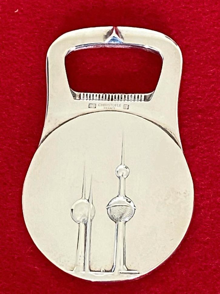 Zeldzaam - Christofle Special Edition flesopener, Antiek en Kunst, Antiek | Zilver en Goud, Zilver, Ophalen of Verzenden