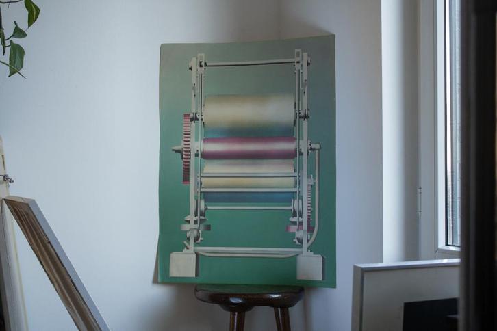 Lithographie de Roger Nellens, 1974, Les rôles, Antiquités & Art, Art | Lithographies & Sérigraphies, Enlèvement ou Envoi