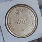 Munt / België / 500 Frank / 1990 DE / Zilver / 50.000 ex, Postzegels en Munten, Zilver, Ophalen of Verzenden, Losse munt, Zilver