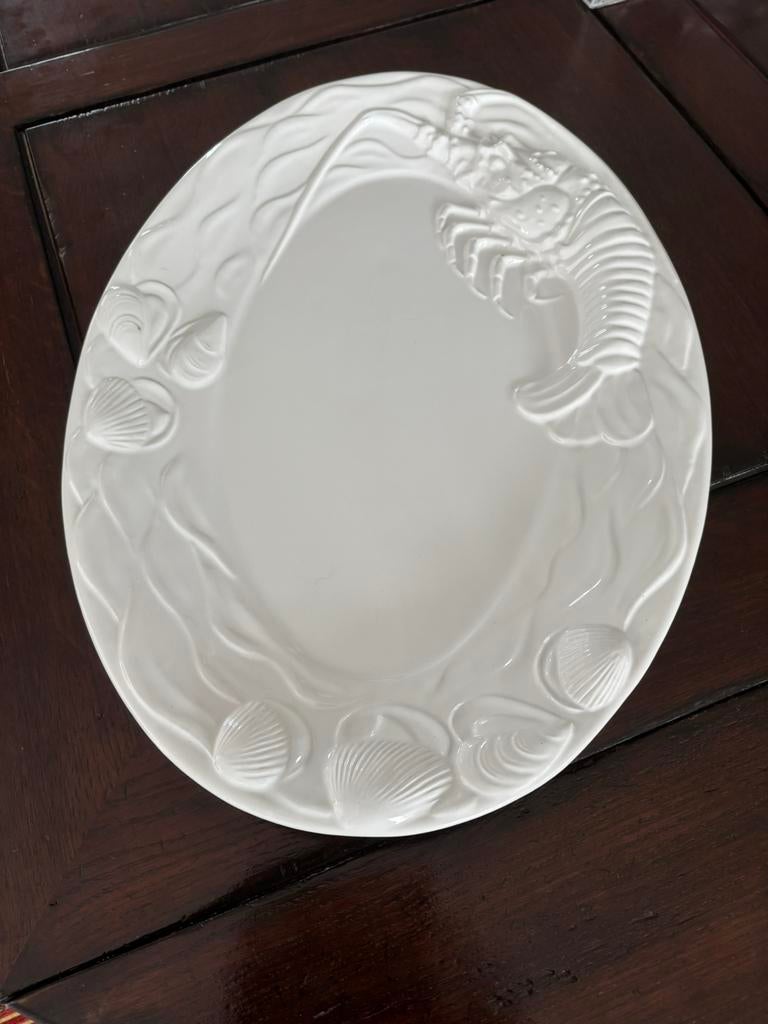 Grote Visschaal, Ophalen, Effen, Aardewerk, Schaal of Schalen