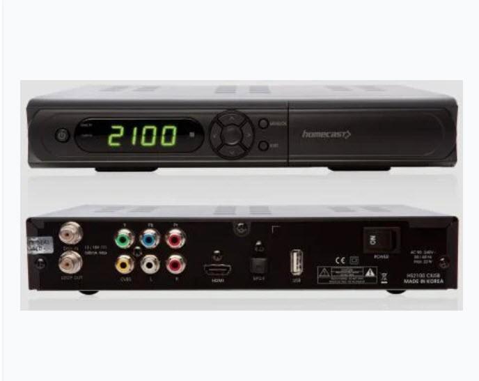 Homecast HS2100 Plus Full HD satellietontvanger, Audio, Tv en Foto, Schotelantennes, Nieuw, (Schotel)antenne, Overige merken, Ophalen of Verzenden