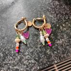 Prachtige oorbellen hartjes , kralen, Handtassen en Accessoires, Oorbellen, Ophalen, Zo goed als nieuw