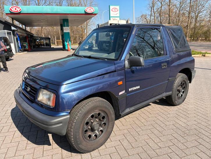 Suzuki vitara cabrio 1.6 benzine, Auto's, Suzuki, Bedrijf, Te koop, Vitara, 4x4, Benzine, Cabriolet, 3 deurs, Handgeschakeld, Blauw