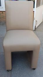 Leren stoel op wieltjes, Huis en Inrichting, Ophalen