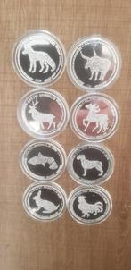 Zeldzame (volledige) set Celtic Animals (oplage 5000st), Postzegels en Munten, Edelmetalen en Baren, Ophalen of Verzenden, Zilver