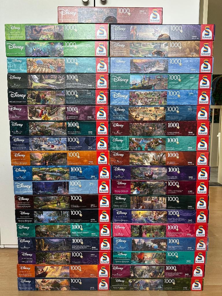 Collectie SCHMIDT Thomas KInkade puzzels 1000/500 stukjes, Hobby en Vrije tijd, Denksport en Puzzels, Nieuw, Legpuzzel, 500 t/m 1500 stukjes