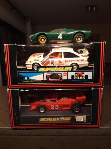 SCALEXTRIC - VEEL van 3 auto's beschikbaar voor biedingen