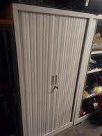 Garderobe met schuifdeur, Huis en Inrichting, Kasten | Roldeurkasten en Archiefkasten, Ophalen, Gebruikt, 100 tot 150 cm, Blanc