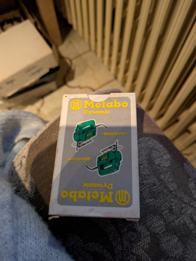 Metabo, Collections, Enlèvement ou Envoi, Comme neuf, Carte(s) à jouer