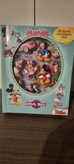 Minnie Mouse boek met 10 figuren met zuignap, Comme neuf, Autres personnages, Enlèvement, Statue ou Figurine