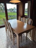 Tafel + 6 stoelen, Huis en Inrichting, Complete eetkamers, Ophalen, Gebruikt