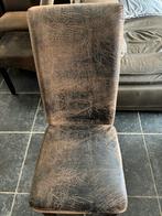 6 eetkamer stoelen - Geen gebruiksporen, Huis en Inrichting, Stoelen, Ophalen, Bruin, Zo goed als nieuw, Stof