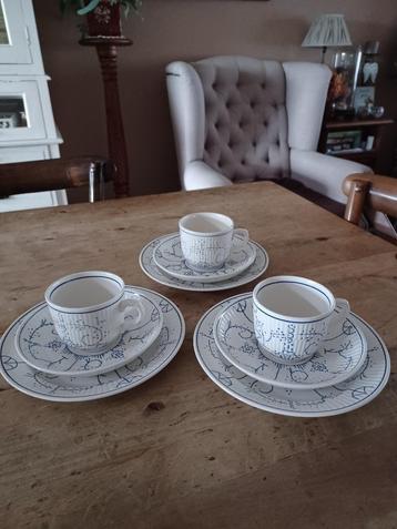 ROYAL BOCH COPENHAGUE 3 MOKKASETJES  beschikbaar voor biedingen