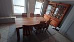 vitrinekast en tafel in teak, Huis en Inrichting, Complete eetkamers, Ophalen, Gebruikt