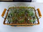 Panier avec 6 verres, Collections, Verres & Petits Verres, Enlèvement, Utilisé, Verre à eau