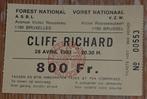 Cliff Richard concertticket Vorst Nationaal 1983 billet, Autres types, Utilisé, Enlèvement ou Envoi