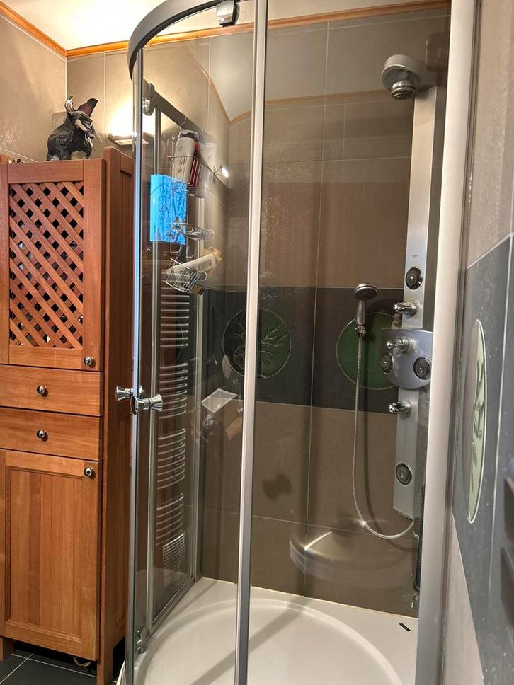 Douchecabinne met sproeiers (ducholux en grohe), Maison & Meubles, Salle de bain | Salle de bain complète, Comme neuf, Avec douche