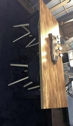 Tafel met 4 stoelen, Maison & Meubles, Tables | Tables mange-debout, Enlèvement, Comme neuf