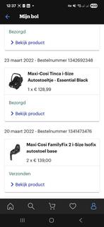 maxi cosi Tinca autostoel + 2x Familyfix, Enlèvement, Utilisé