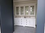witte houten vitrinekast, Ophalen, Gebruikt, 200 cm of meer, Landelijk