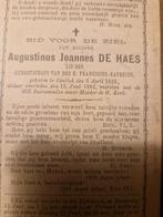 Oud doodsprentje, Enlèvement ou Envoi