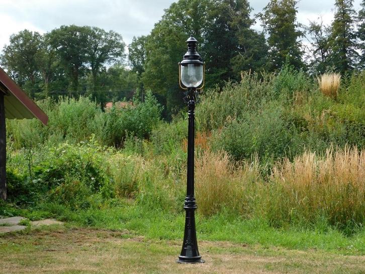 Tuinlantaarn Marseille - zwart - alu - 255cm, Antiquités & Art, Antiquités | Éclairage, Enlèvement ou Envoi