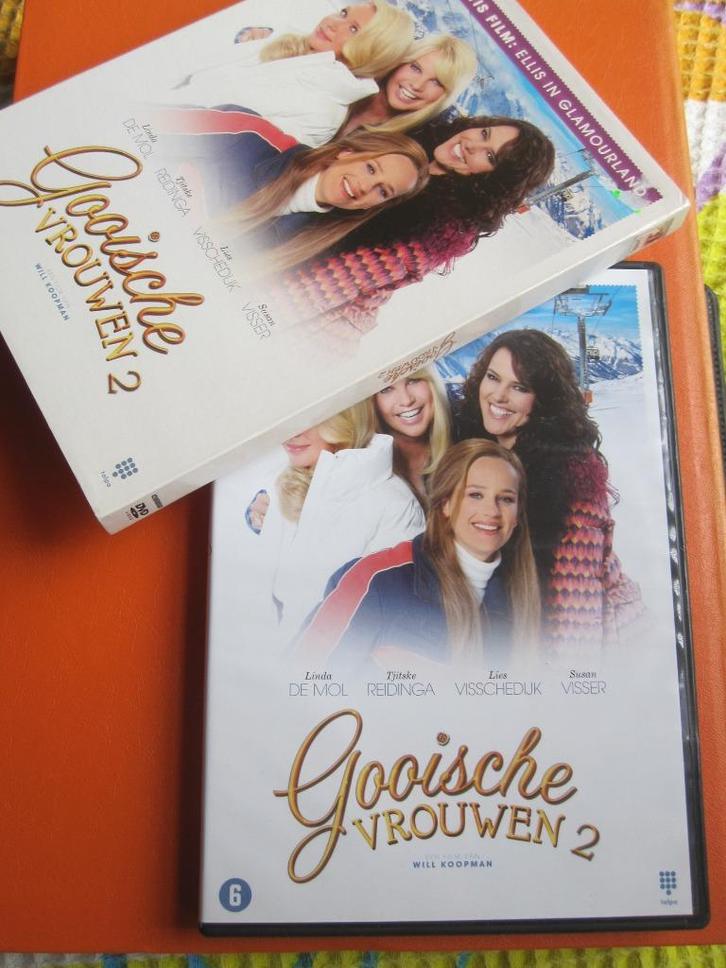 Gooische vrouwen 2 + Ellis in Glamourland (2 disc), Cd's en Dvd's, Dvd's | Nederlandstalig, Zo goed als nieuw, Film, Komedie, Boxset
